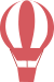 Red hot air balloon
