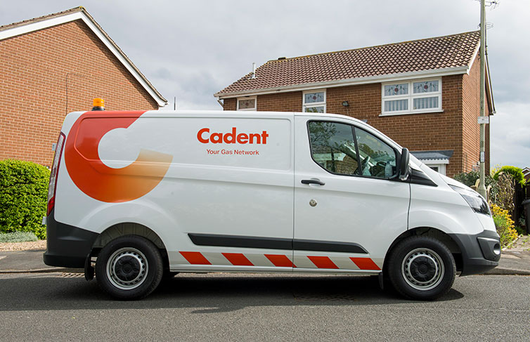 Cadent Van with Cadent logo