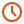 Clock icon in orange