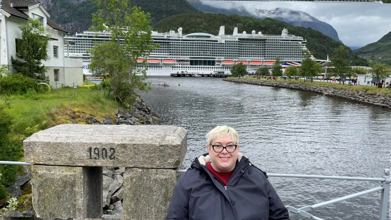 Emma on holiday in Norway