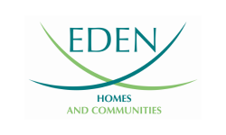 a logo for EDEN