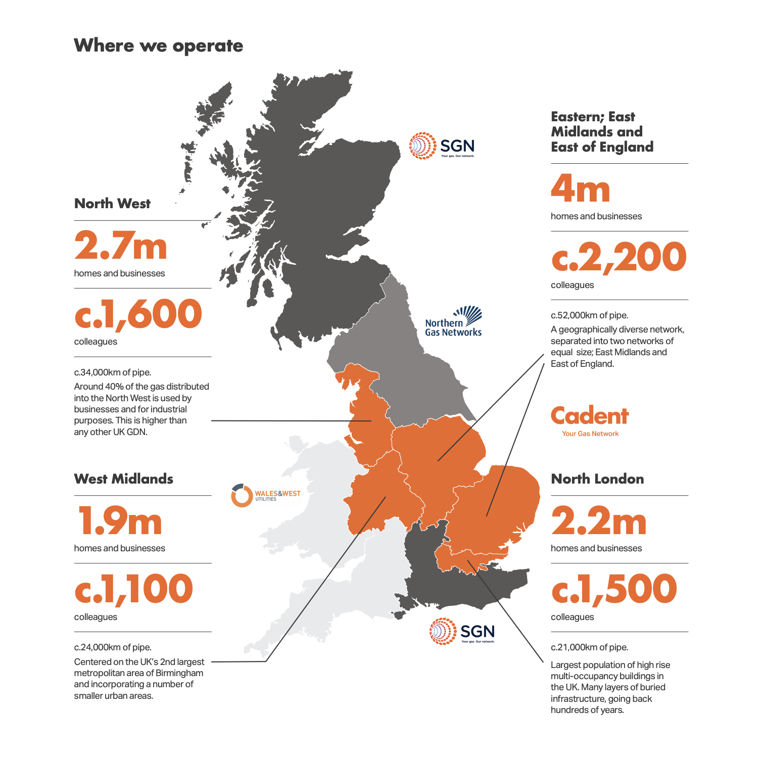 Where we operate Map