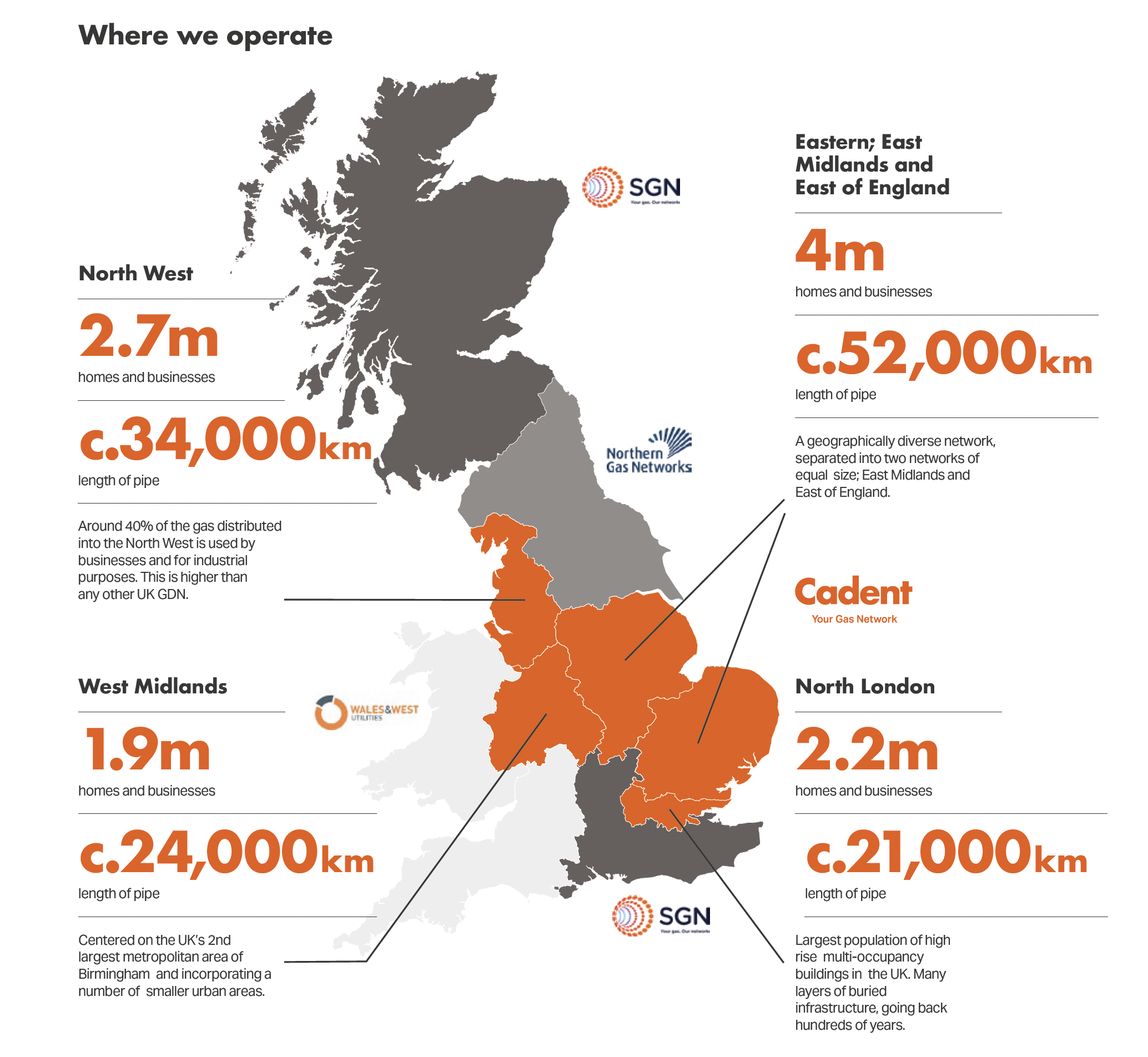 Where we operate Map