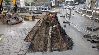 gas pipe under the ground