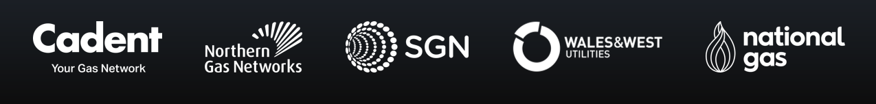 logos of cadentgas, northern gas network, SGN, Wales& West Utilities, National Gas